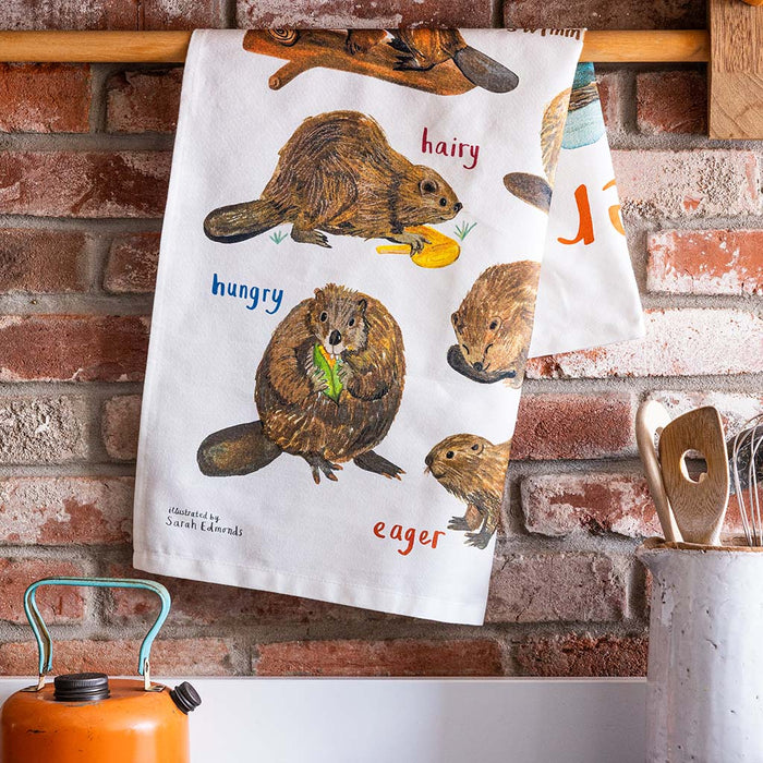 Beavers Cotton Tea Towel