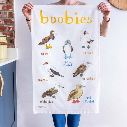 Boobies Tea Towel - Blue Footed