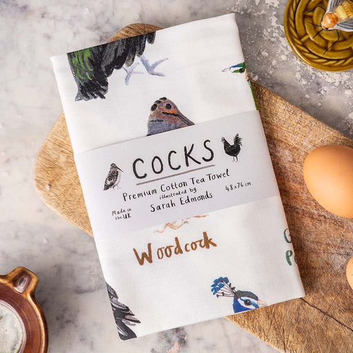 Cocks Dirty Pun Bird Dish Towel