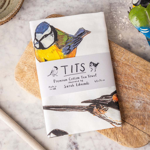 Tit Bird Fowl Language Dish Towel