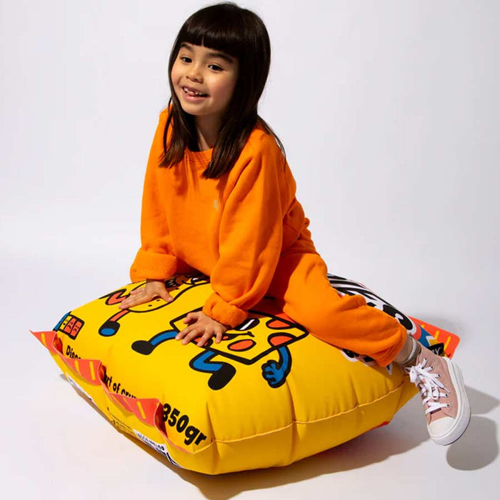 Giant Crispies Bag Of Chips Inflatable Pillow