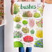 Sarah Edmonds Illustration  Bushes Pun Cotton Tea Towel