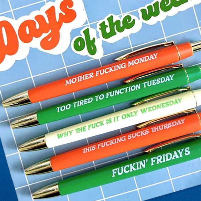 Days Of The Week Pen Set