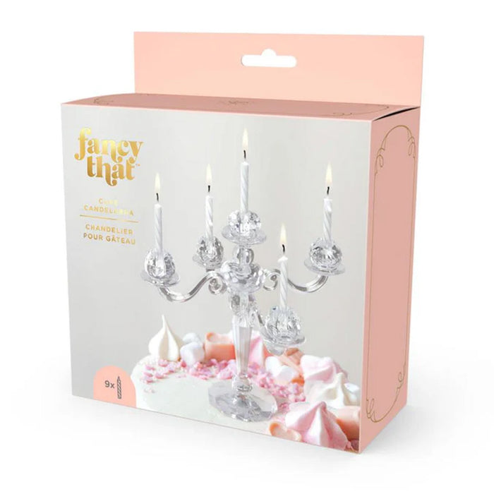 Fancy Birthday Cake Candelabra