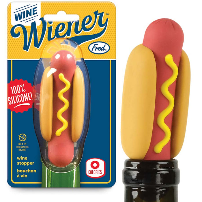 Wine Wiener Hot Dog Bottle Stopper