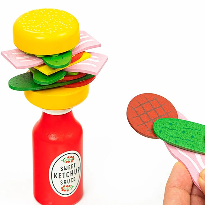 Burger Balance Stacking Game