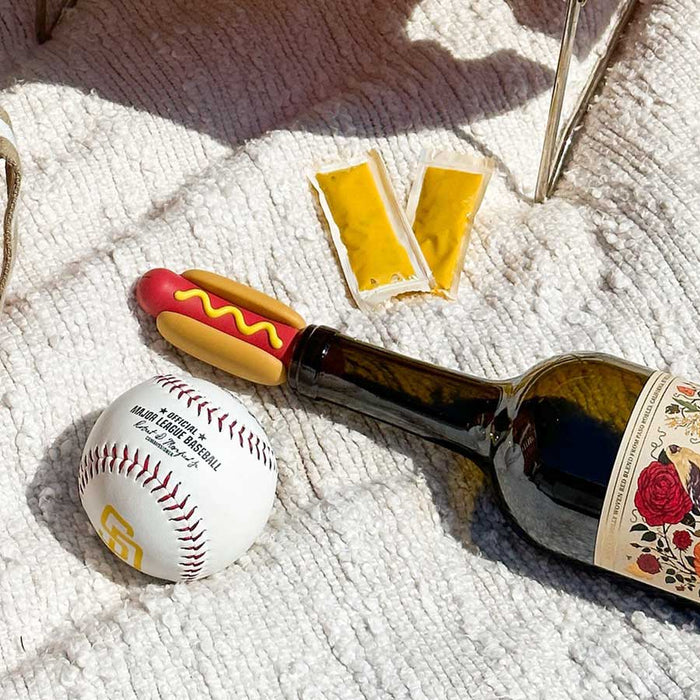 Wine Wiener Hot Dog Bottle Stopper