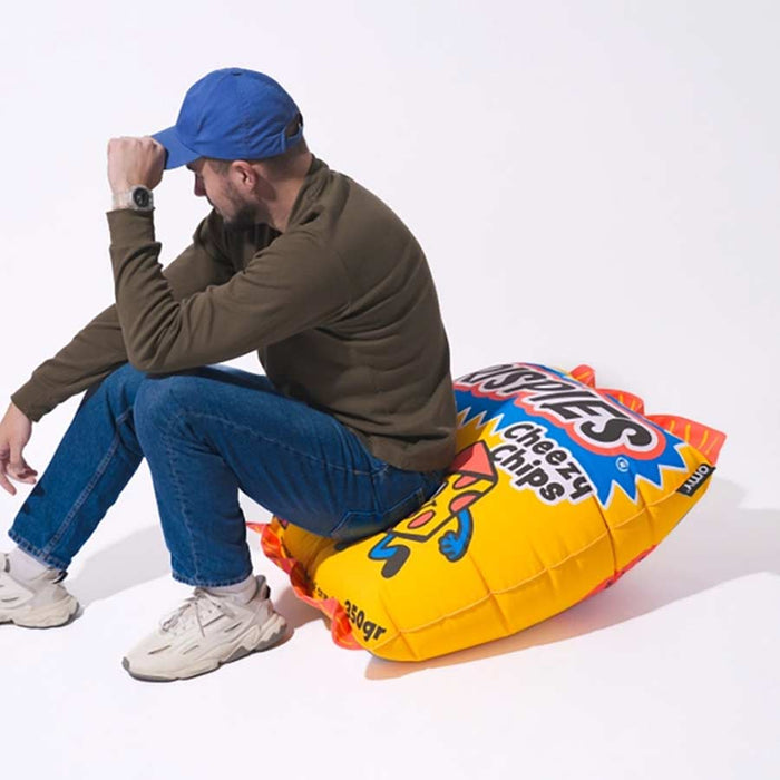 Giant Crispies Bag Of Chips Inflatable Pillow