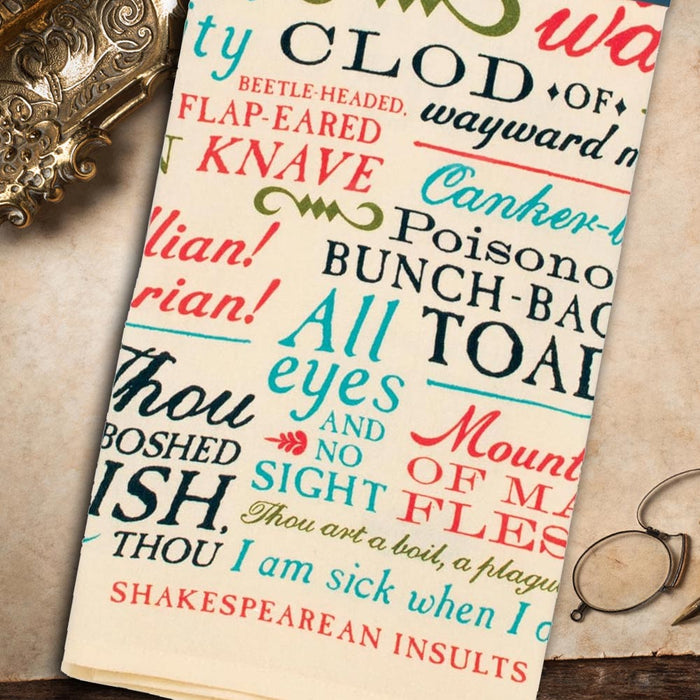 Shakespearean Insults Kitchen Tea Towel