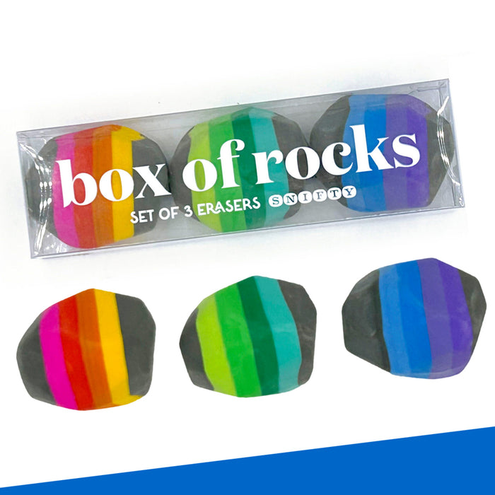 Box Of Rocks Erasers