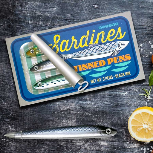 Tinned Sardine Fish Pen Set by Snifty