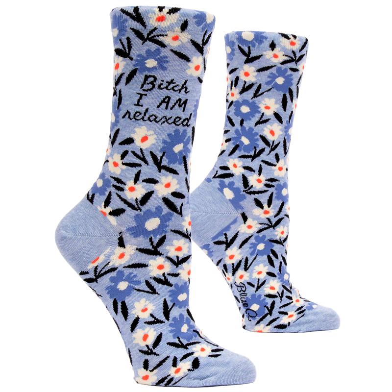 Bitch I AM Relaxed Women's Socks - Unique Gifts - Blue Q — Perpetual Kid