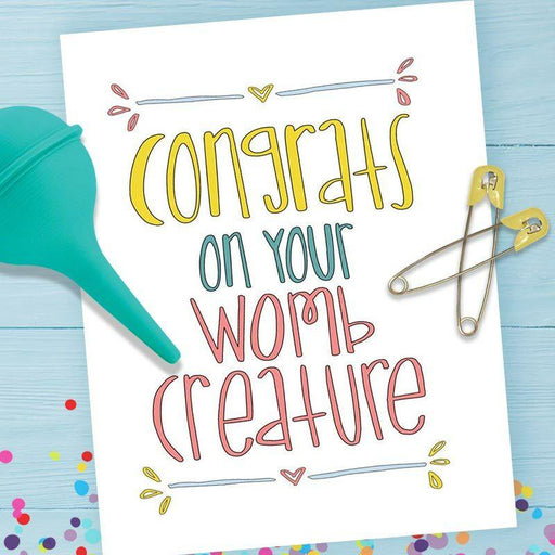 Congrats on Your Womb Creature Mother's Day Pregnancy Card