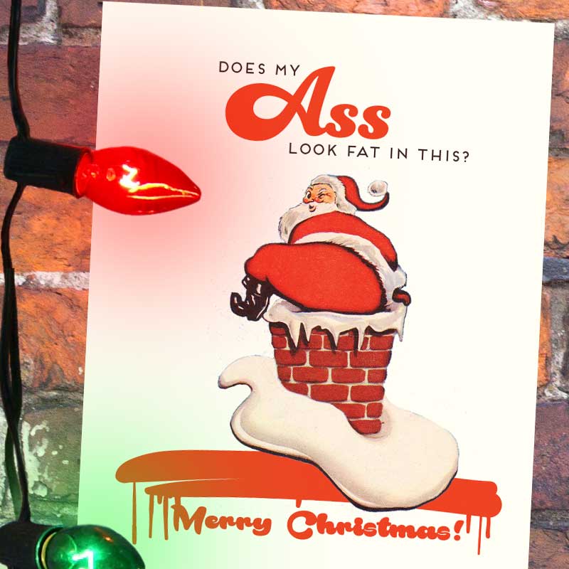 Ho Ho F*cking Ho! Santa Christmas Card - Unique Gifts - Offensive