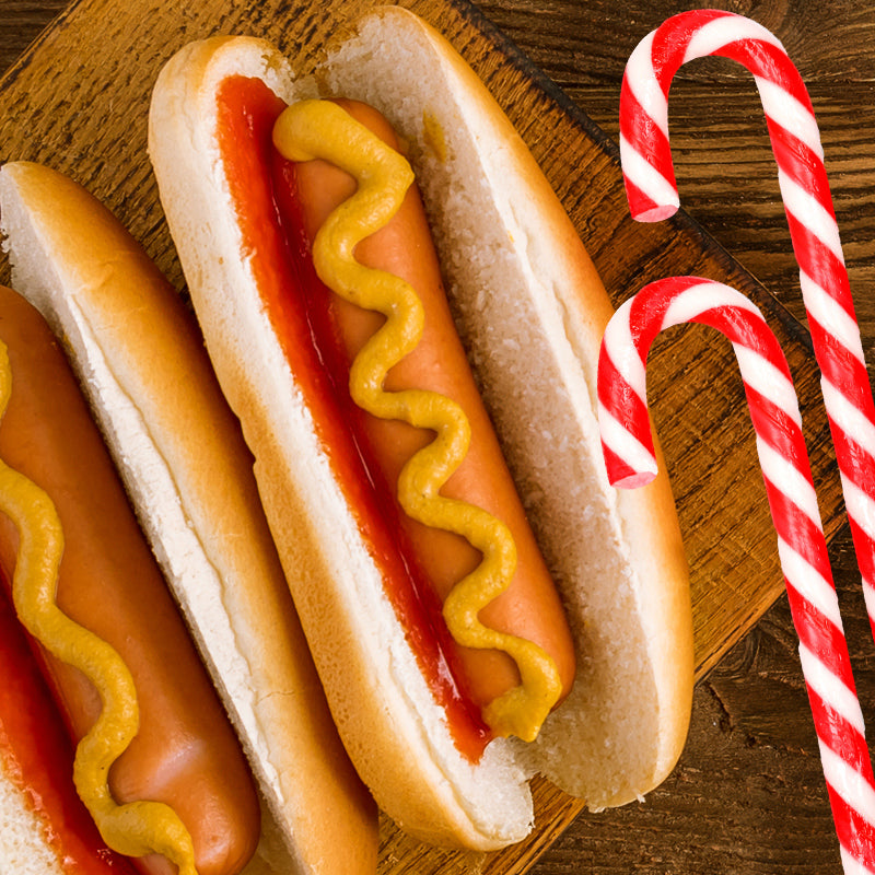 Hot Dog Candy Canes – Archie McPhee