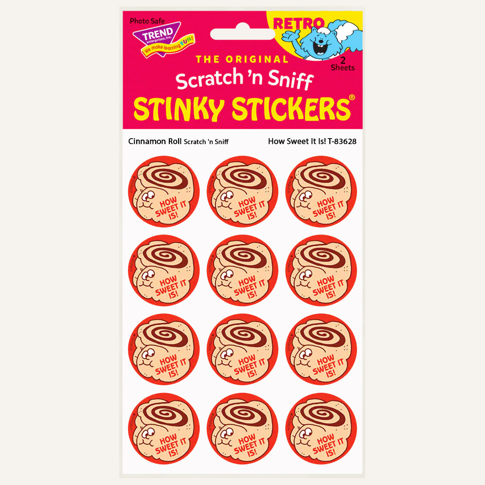 Vintage scratch and sniff stickers selling new in package lemon