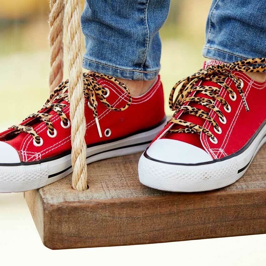 Leopard print best sale shoe laces