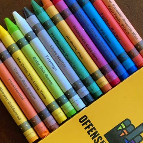 Wholesale Political Offensive Crayons: Red, White, and F*ck You