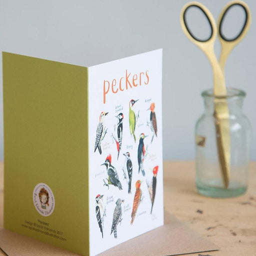 Peckers Dirty Pun Greeting Card by Sarah Edmonds Illustration