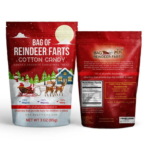  Bag Of Reindeer Farts Cotton Candy Funny Unique