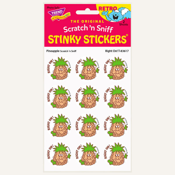 Vintage Scratch n Sniff hotsell 12 Stickers Great Catch Football Stinky Sticker