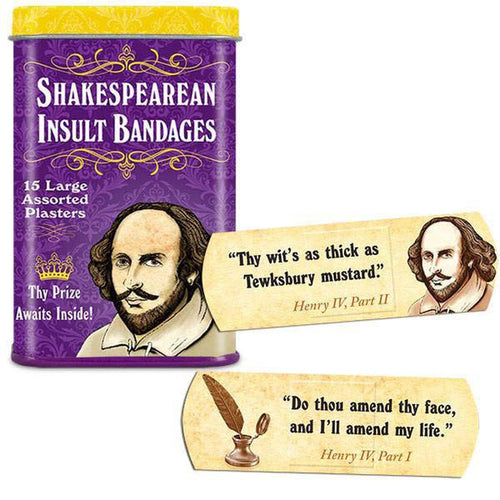 Shakespearean Insult Bandages - Unique Gifts - Archie McPhee