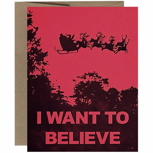 I Want To Believe Christmas Card