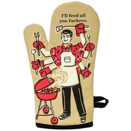 Blue Q I'll Fry Anything Oven Mitt — Lost Objects, Found Treasures