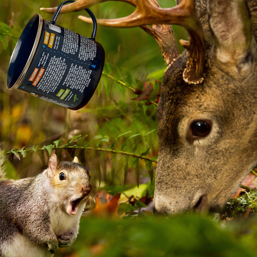 Survival Guide Enamel Mug with Carabiner