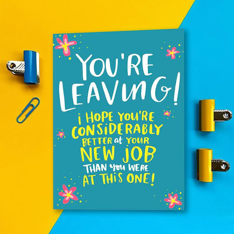 Funny Card - You're Leaving! Co-worker Going Away Greeting Card by Lucy ...